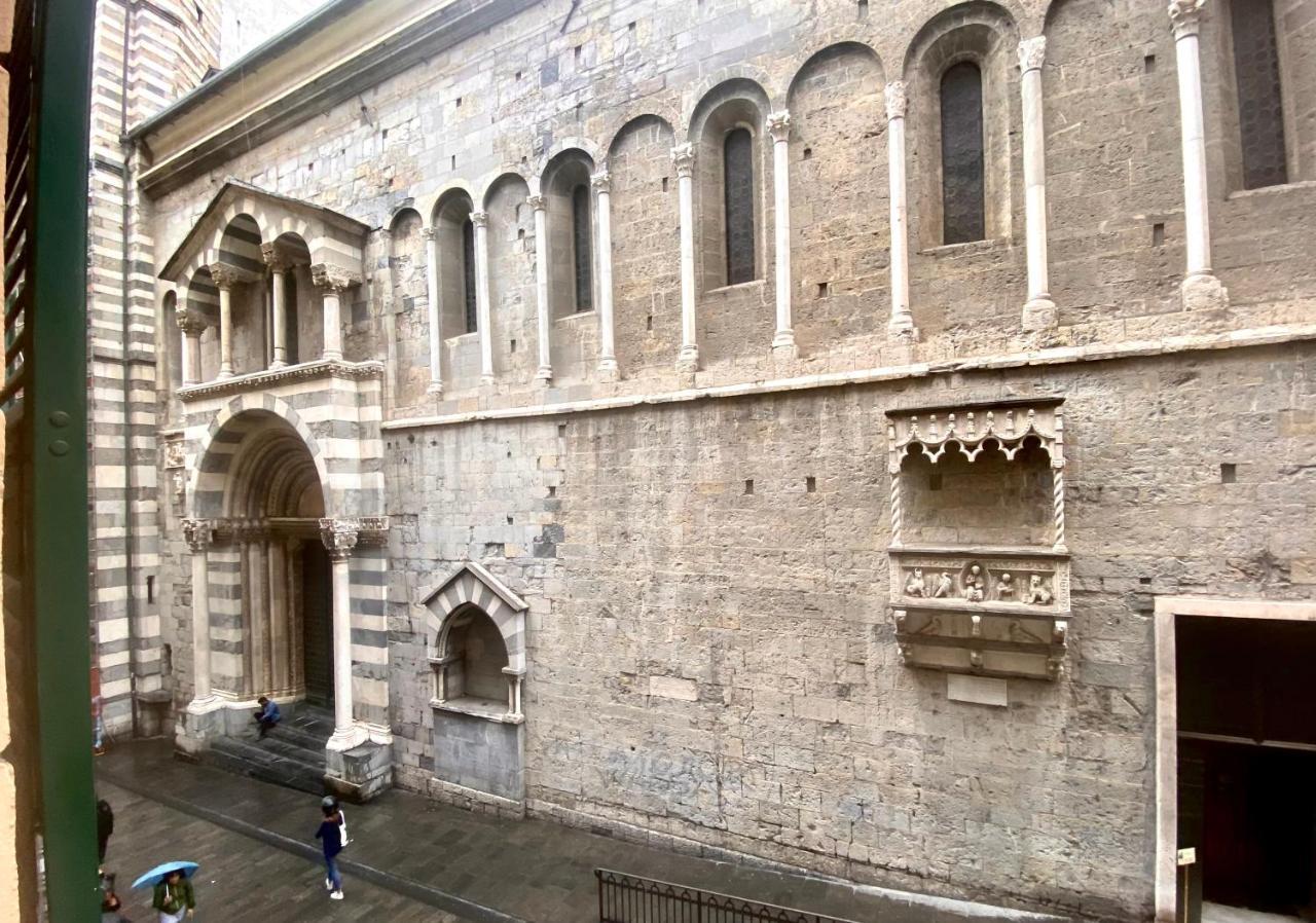 Amazing San Lorenzo 19, Rolli Palace Unesco - Stunning View Overlooking The Cathedral - Free Private Parking- Genua Exteriör bild